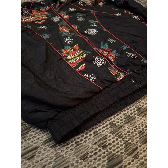Active Elements Vintage 80s Windbreaker Jacket Women's Ugly Christmas Size M NWT - Picture 5 of 11